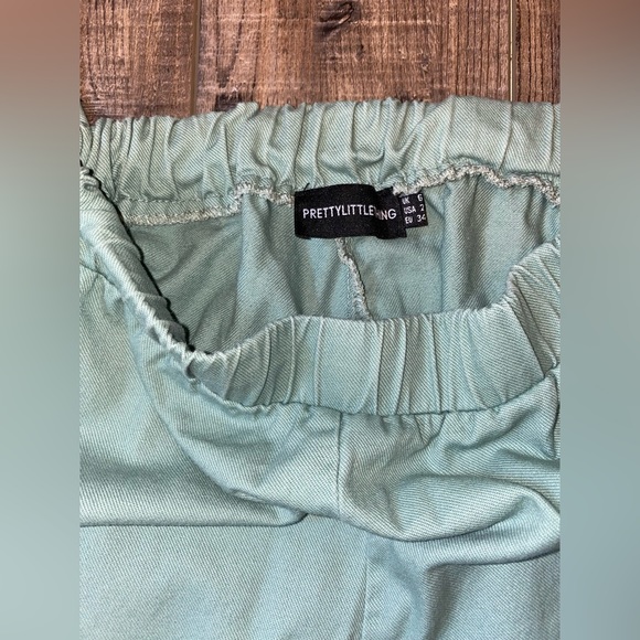 PrettyLittleThing Green Cargo Pants Size 2 - Picture 5 of 5